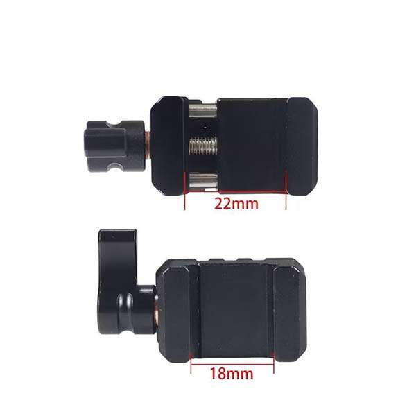 Camera Accessory: NATO Rail Clamp with Quick Release (1/4”-20 & 3/8”-16 Mounting)