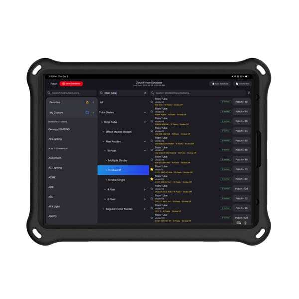 10-inch iPad Air 4 with Activated Blackout App – DMX / CRMX Lighting Control